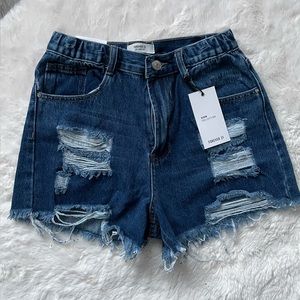 NWT Forever 21 high waisted jean shorts
